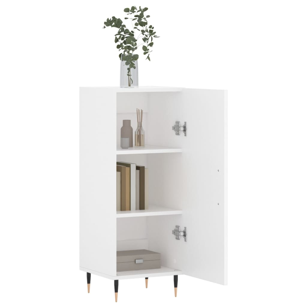 Credenza Bianca 34,5x34x90 cm in Legno Multistrato