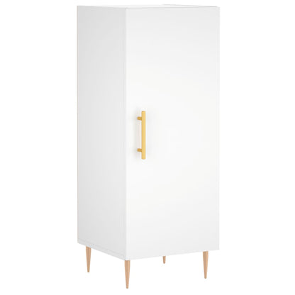 Credenza Bianca 34,5x34x90 cm in Legno Multistrato