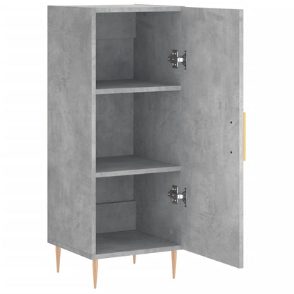 Credenza Grigio Cemento 34,5x34x90 cm in Legno Multistrato