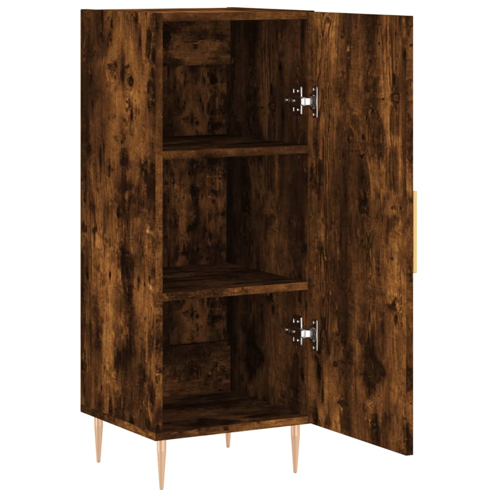 Credenza Rovere Fumo 34,5x34x90 cm in Legno Multistrato