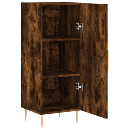 Credenza Rovere Fumo 34,5x34x90 cm in Legno Multistrato