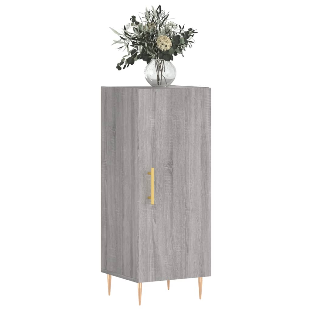 Credenza Grigio Sonoma 34,5x34x90 cm in Legno Multistrato
