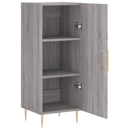 Credenza Grigio Sonoma 34,5x34x90 cm in Legno Multistrato