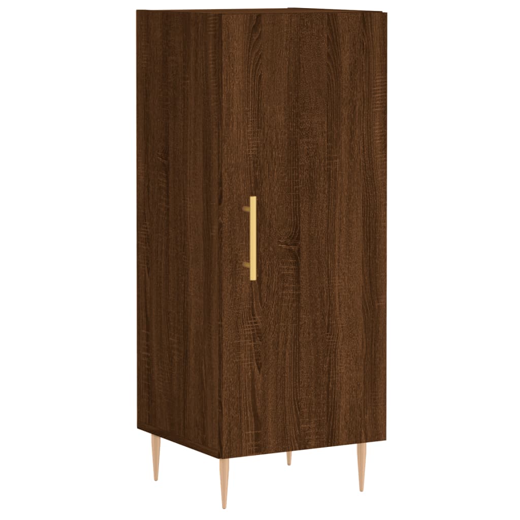 Credenza Rovere Marrone 34,5x34x90 cm in Legno Multistrato