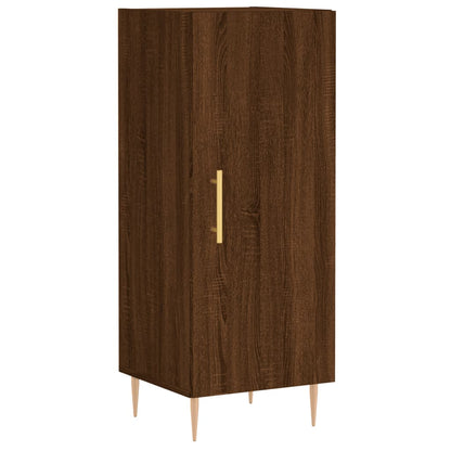Credenza Rovere Marrone 34,5x34x90 cm in Legno Multistrato