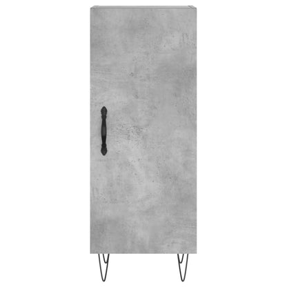 Credenza Grigio Cemento 34,5x34x90 cm in Legno Multistrato