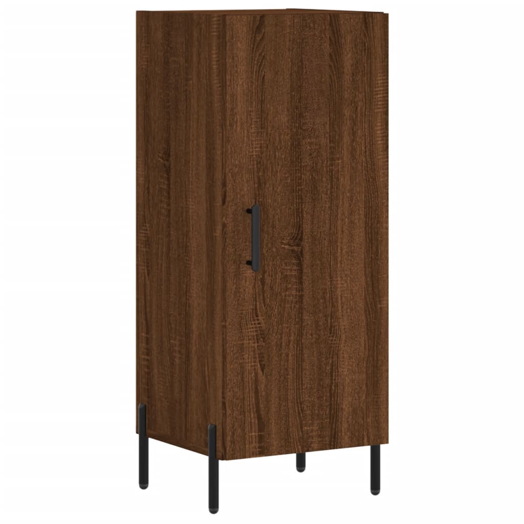 Credenza Rovere Marrone 34,5x34x90 cm in Legno Multistrato