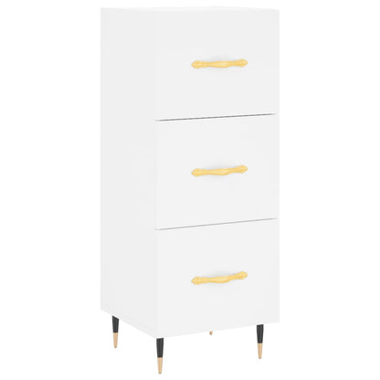 Credenza Bianca 34,5x34x90 cm in Legno Multistrato