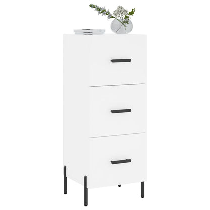 Credenza Bianca 34,5x34x90 cm in Legno Multistrato