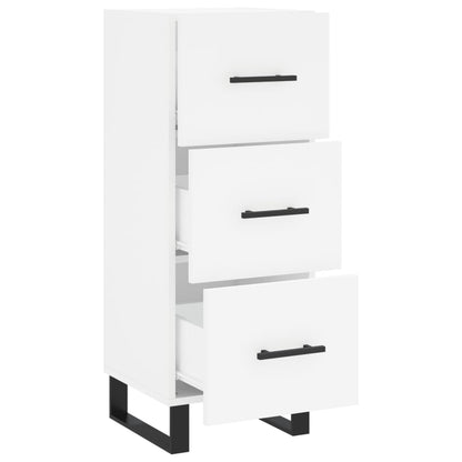 Credenza Bianca 34,5x34x90 cm in Legno Multistrato