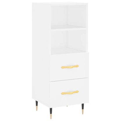 Credenza Bianca 34,5x34x90 cm in Legno Multistrato