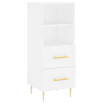 Credenza Bianca 34,5x34x90 cm in Legno Multistrato