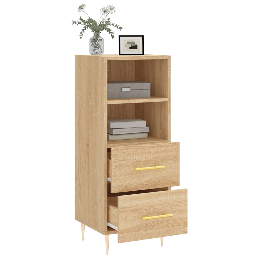 Credenza Rovere Sonoma 34,5x34x90 cm in Legno Multistrato