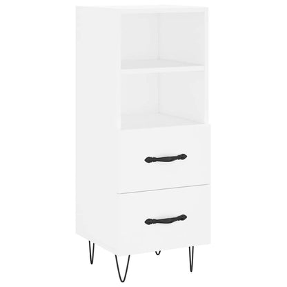 Credenza Bianca 34,5x34x90 cm in Legno Multistrato