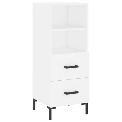 Credenza Bianca 34,5x34x90 cm in Legno Multistrato