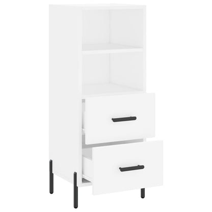 Credenza Bianca 34,5x34x90 cm in Legno Multistrato