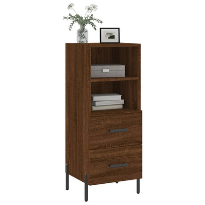 Credenza Rovere Marrone 34,5x34x90 cm in Legno Multistrato