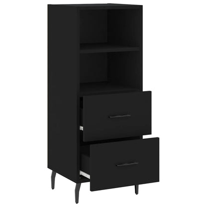 Credenza Nero 34,5x34x90 cm in Legno Multistrato