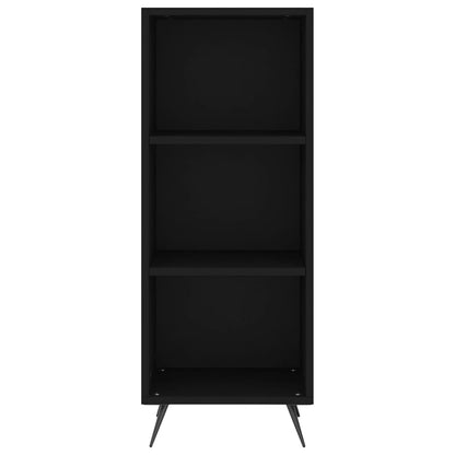 Scaffale Nero 34,5x32,5x90 cm in Legno Multistrato