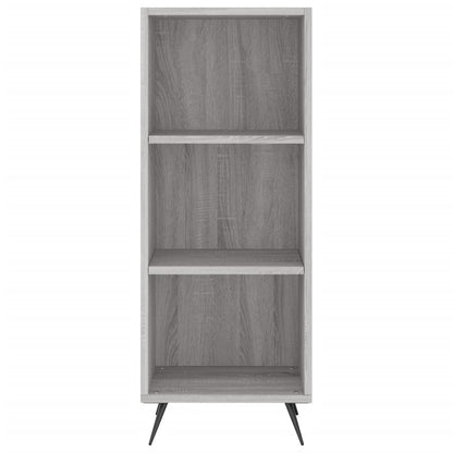 Scaffale Grigio Sonoma 34,5x32,5x90 cm Legno Multistrato