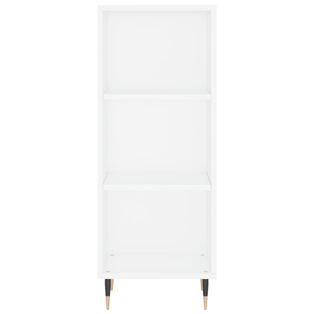 Credenza Bianca 34,5x32,5x90 cm in Legno Multistrato