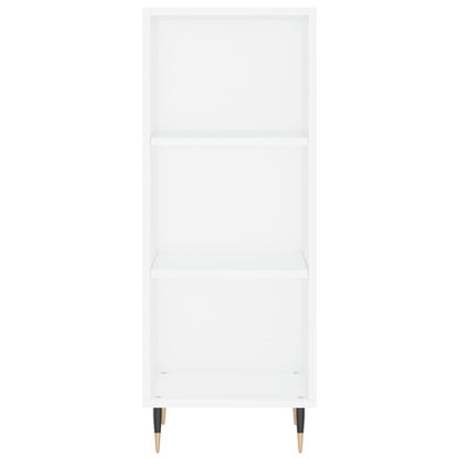 Credenza Bianca 34,5x32,5x90 cm in Legno Multistrato