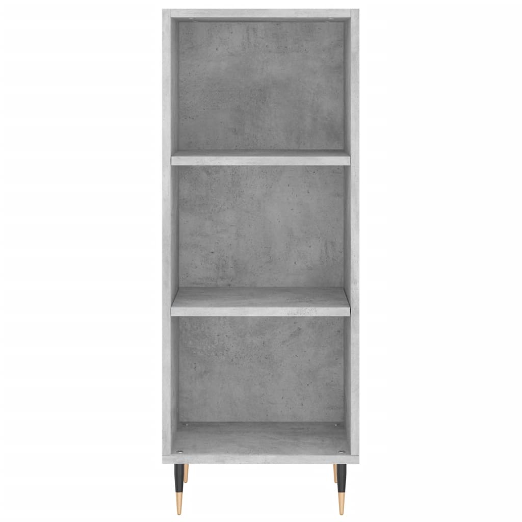 Credenza Grigio Cemento 34,5x32,5x90 cm in Legno Multistrato
