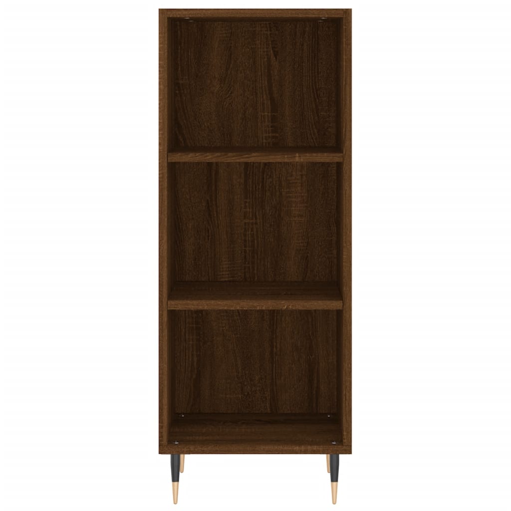 Credenza Rovere Marrone 34,5x32,5x90 cm in Legno Multistrato