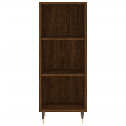 Credenza Rovere Marrone 34,5x32,5x90 cm in Legno Multistrato