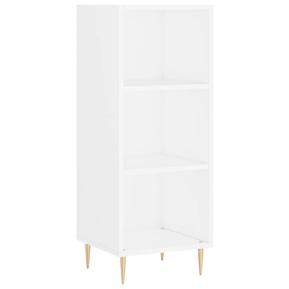 Credenza Bianca 34,5x32,5x90 cm in Legno Multistrato