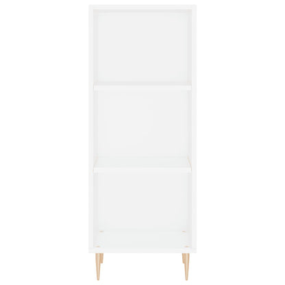 Credenza Bianca 34,5x32,5x90 cm in Legno Multistrato
