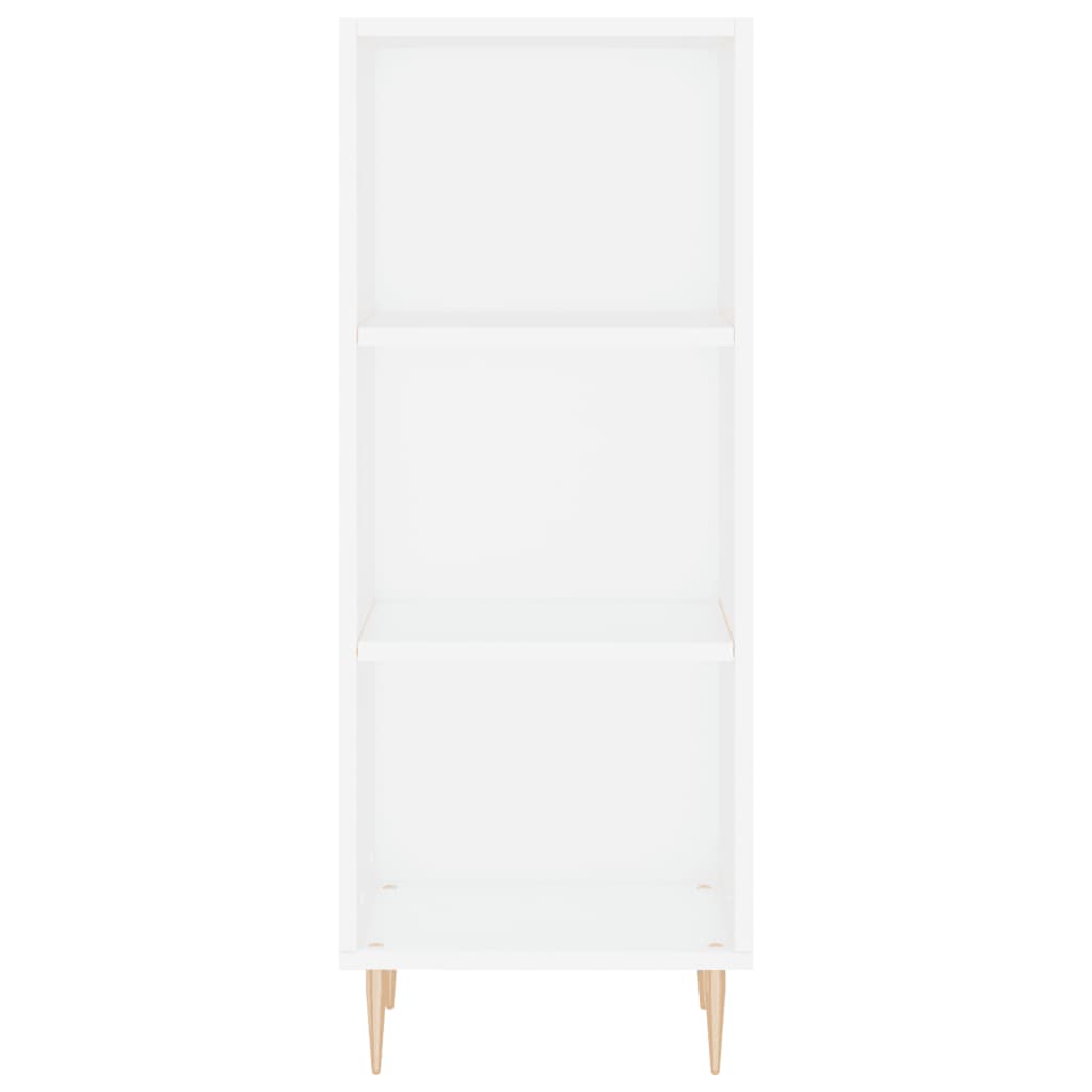Credenza Bianca 34,5x32,5x90 cm in Legno Multistrato
