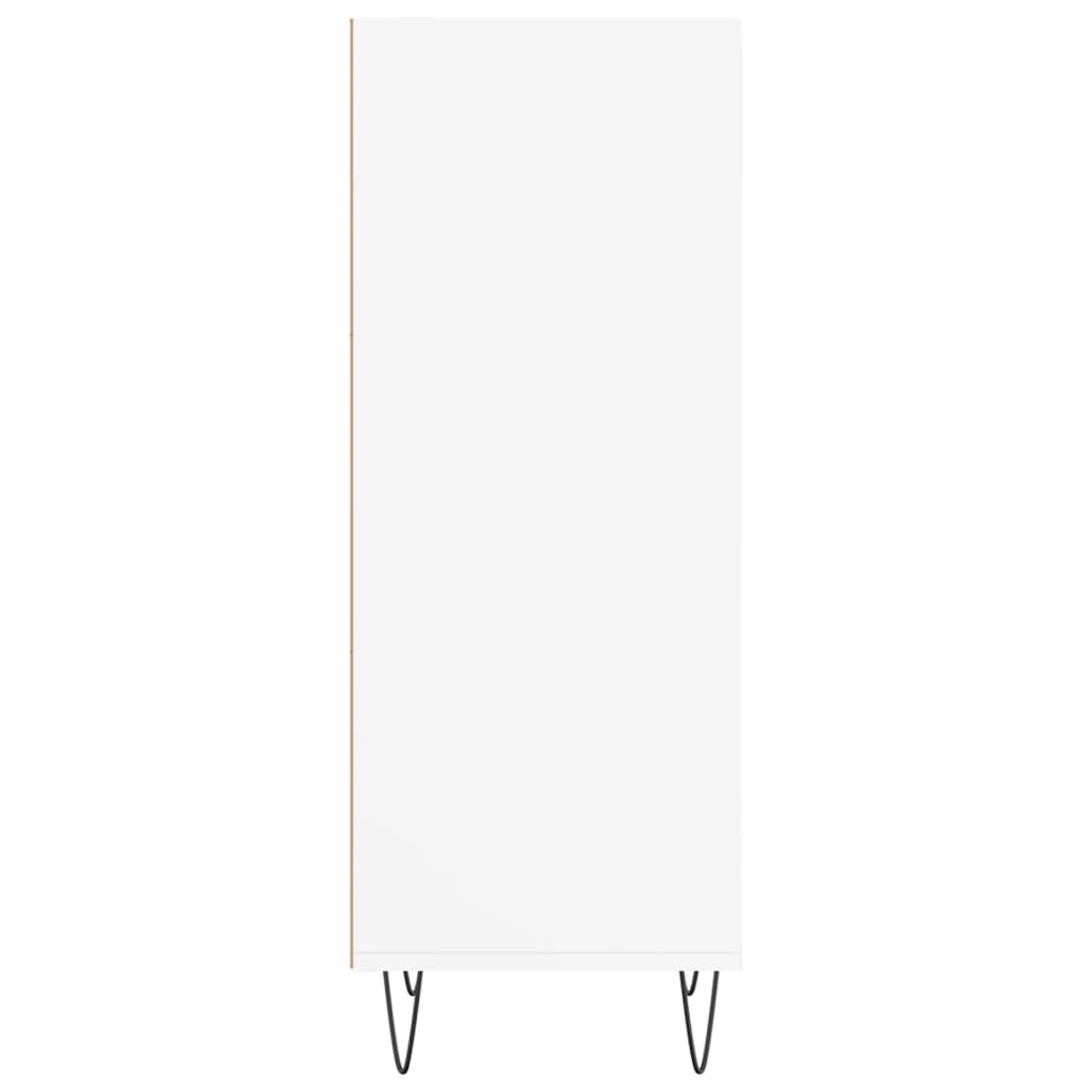 Credenza Bianca 34,5x32,5x90 cm in Legno Multistrato