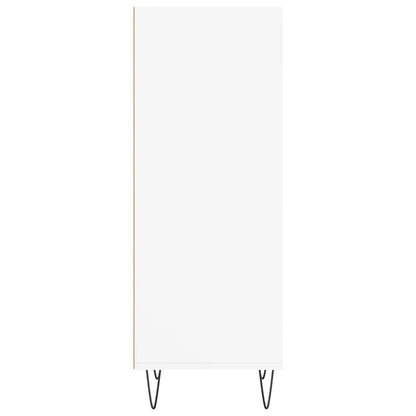 Credenza Bianca 34,5x32,5x90 cm in Legno Multistrato