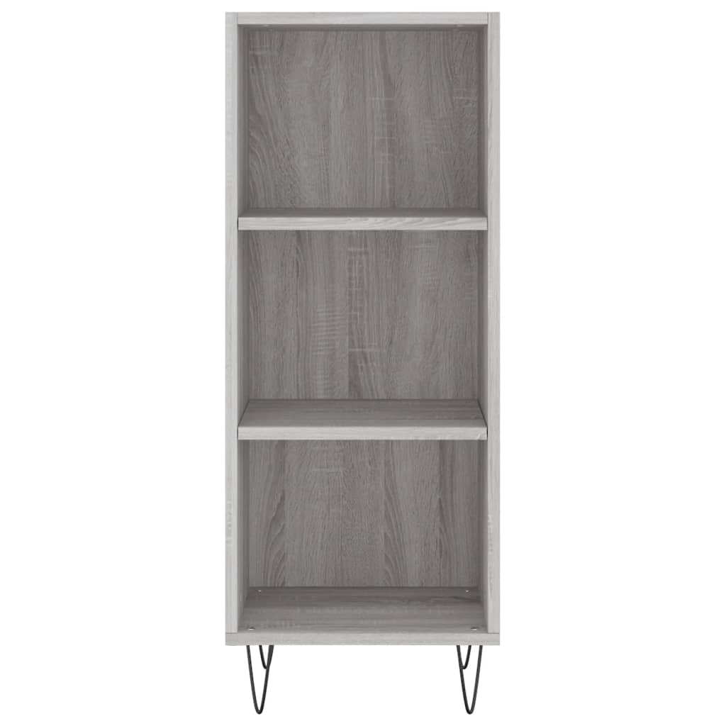Credenza Grigio Sonoma 34,5x32,5x90 cm in Legno Multistrato