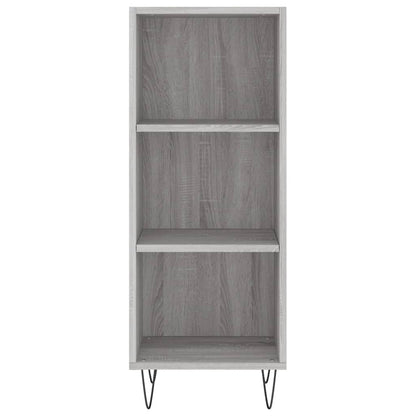 Credenza Grigio Sonoma 34,5x32,5x90 cm in Legno Multistrato