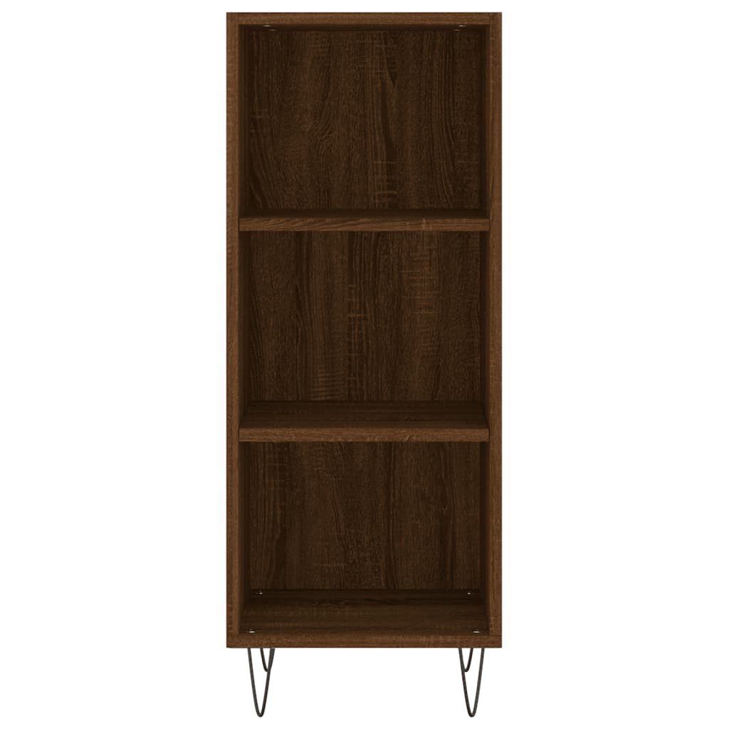 Credenza Rovere Marrone 34,5x32,5x90 cm in Legno Multistrato