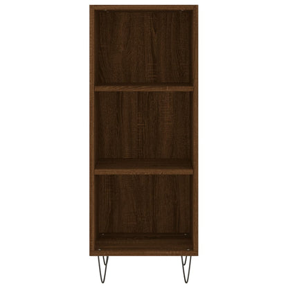 Credenza Rovere Marrone 34,5x32,5x90 cm in Legno Multistrato