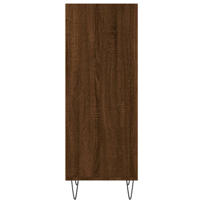 Credenza Rovere Marrone 34,5x32,5x90 cm in Legno Multistrato