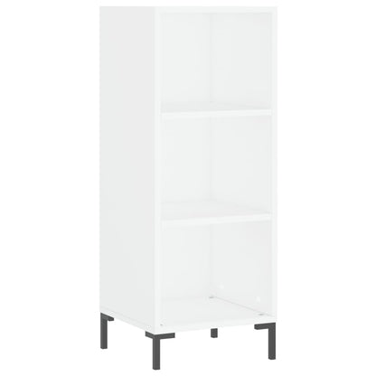 Credenza Bianca 34,5x32,5x90 cm in Legno Multistrato