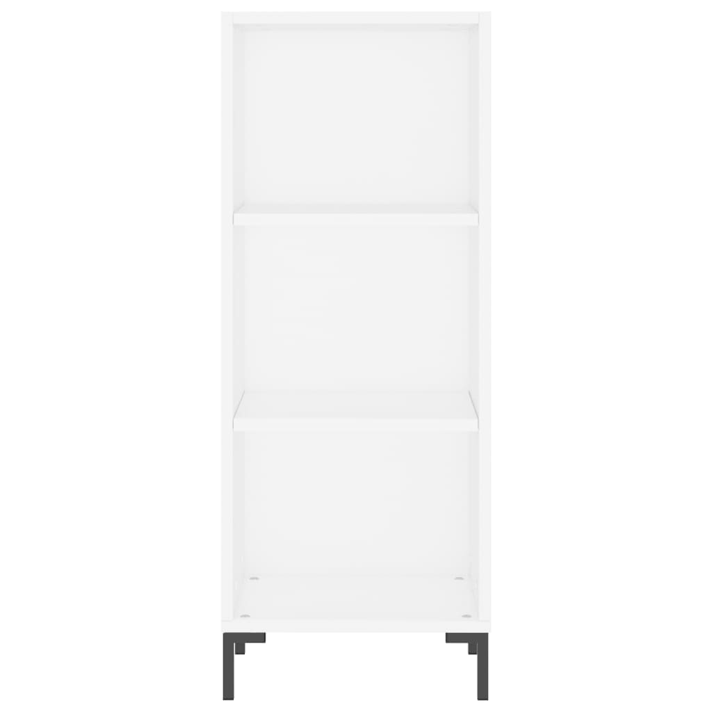 Credenza Bianca 34,5x32,5x90 cm in Legno Multistrato