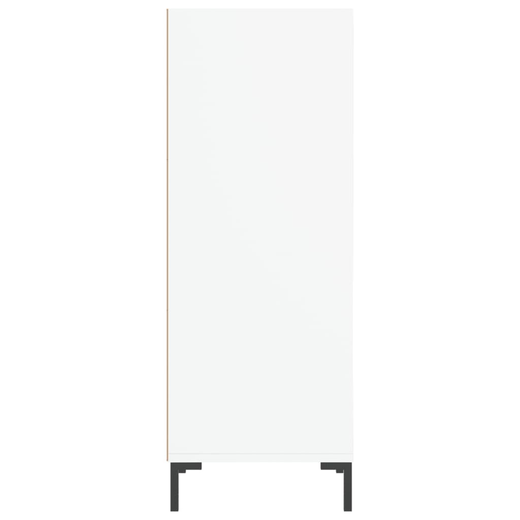 Credenza Bianca 34,5x32,5x90 cm in Legno Multistrato