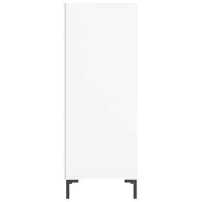 Credenza Bianca 34,5x32,5x90 cm in Legno Multistrato