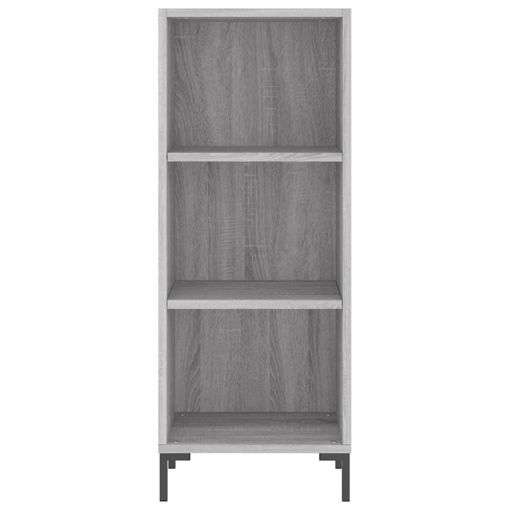Credenza Grigio Sonoma 34,5x32,5x90 cm in Legno Multistrato