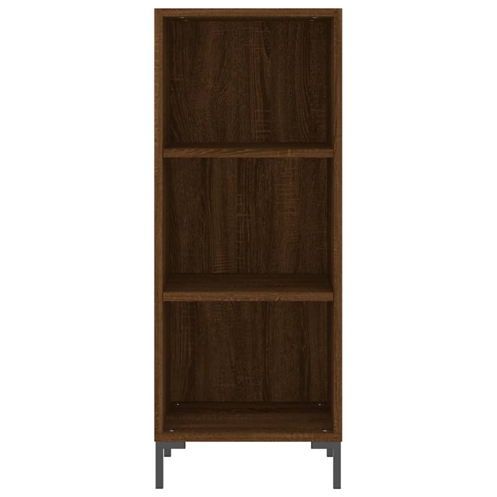 Credenza Rovere Marrone 34,5x32,5x90 cm in Legno Multistrato
