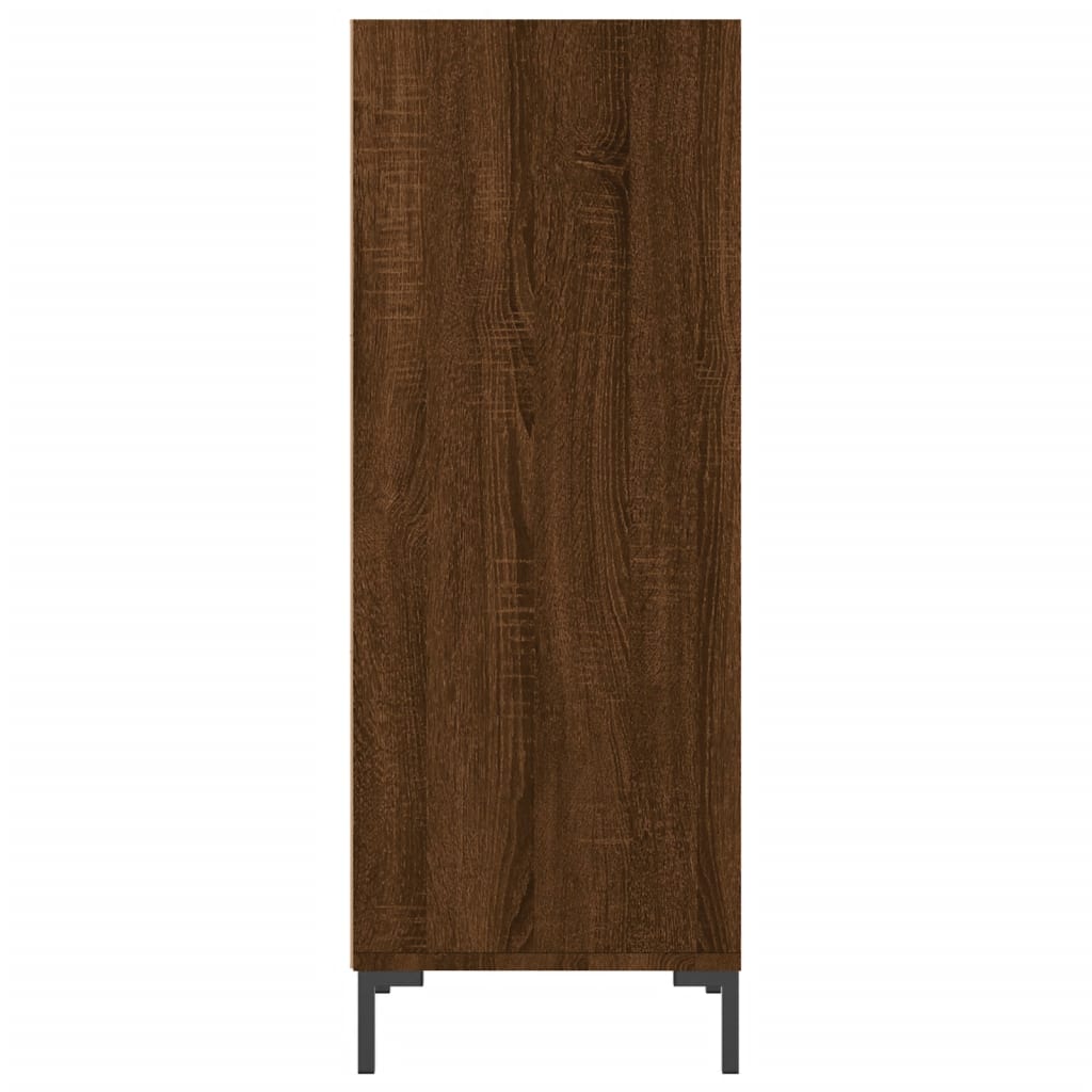 Credenza Rovere Marrone 34,5x32,5x90 cm in Legno Multistrato