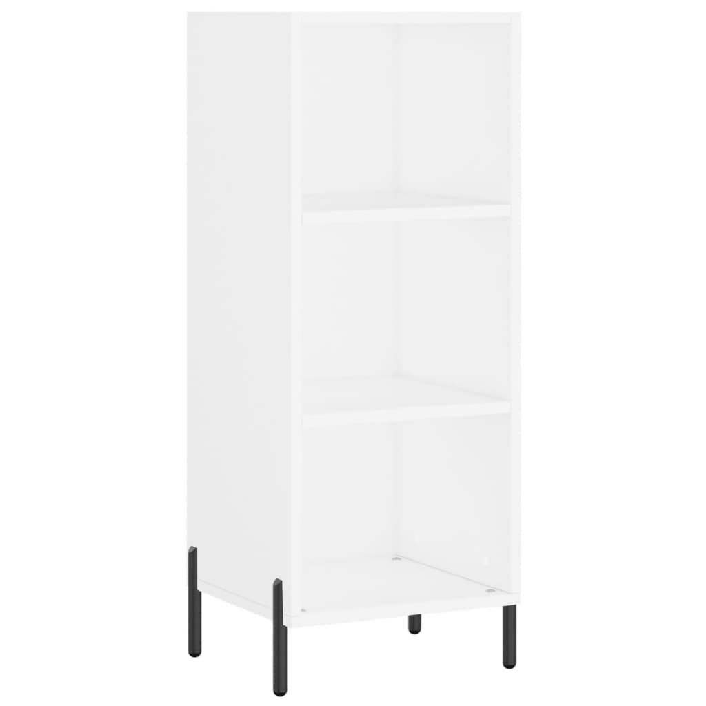 Credenza Bianca 34,5x32,5x90 cm in Legno Multistrato