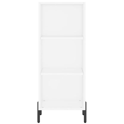 Credenza Bianca 34,5x32,5x90 cm in Legno Multistrato