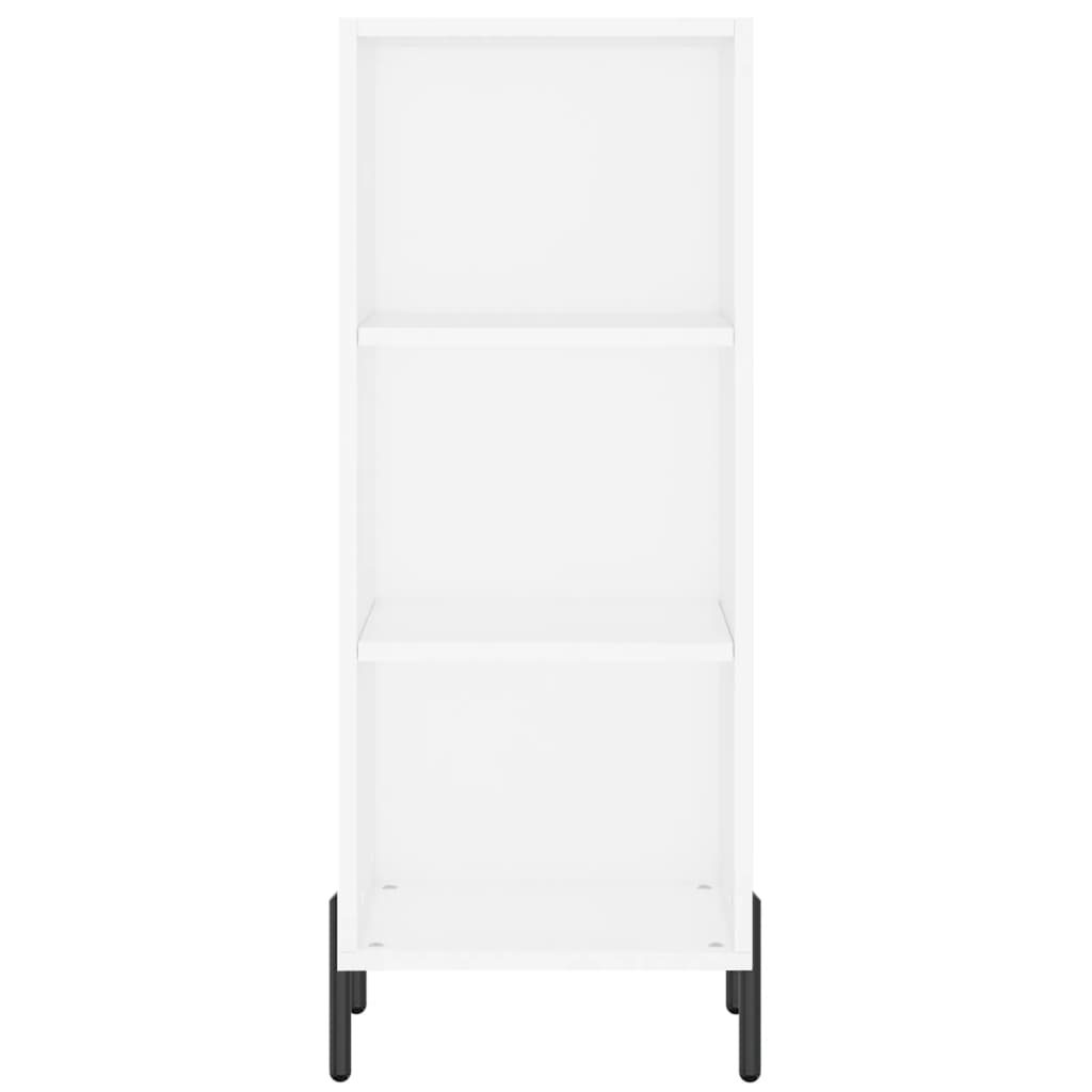 Credenza Bianca 34,5x32,5x90 cm in Legno Multistrato