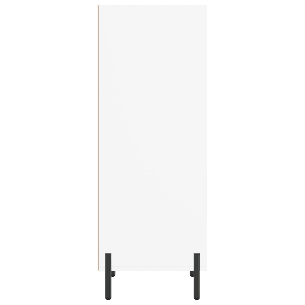 Credenza Bianca 34,5x32,5x90 cm in Legno Multistrato